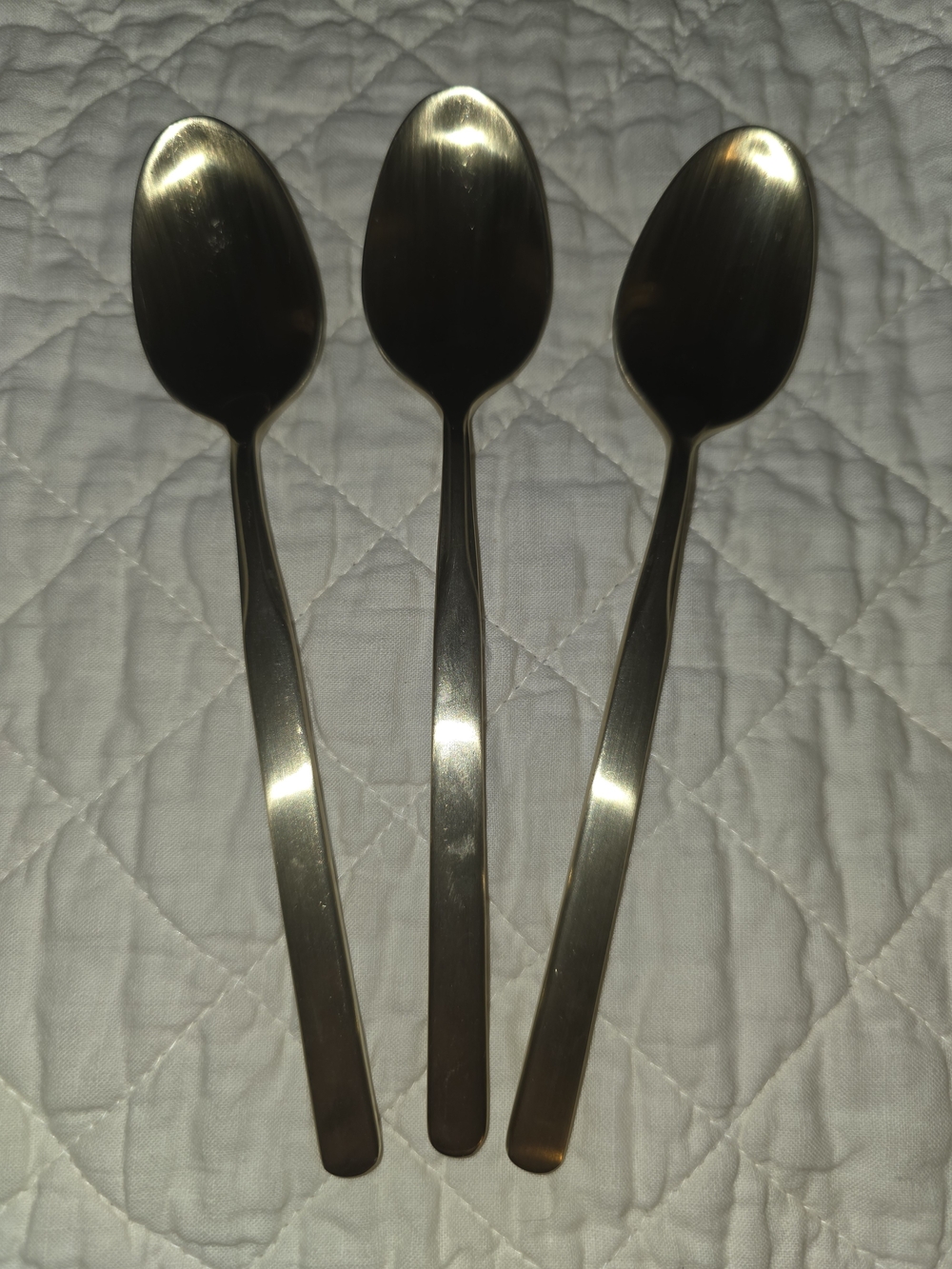 Cambridge Stainless Steel Teaspoon Set in Satin Gold - Set of 3